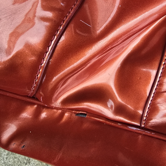 Calvin Klein Metalic Red Tote Bag - Picture 3 of 7